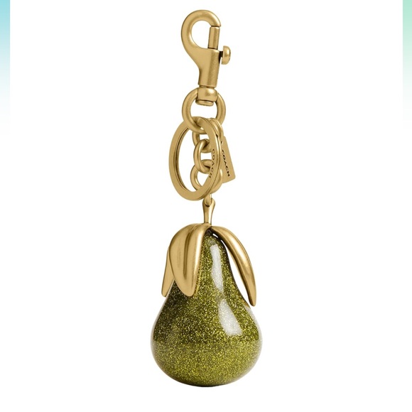 COACH Pear Bag Charm Keychain NWT - Picture 1 of 7